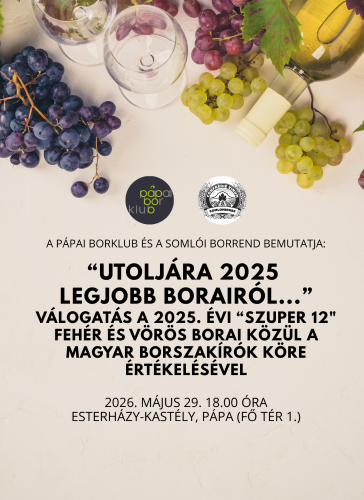“Utoljára 2025 legjobb borairól...”
