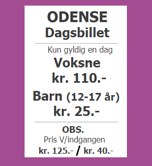 Dagsbilletter - AOH Odense