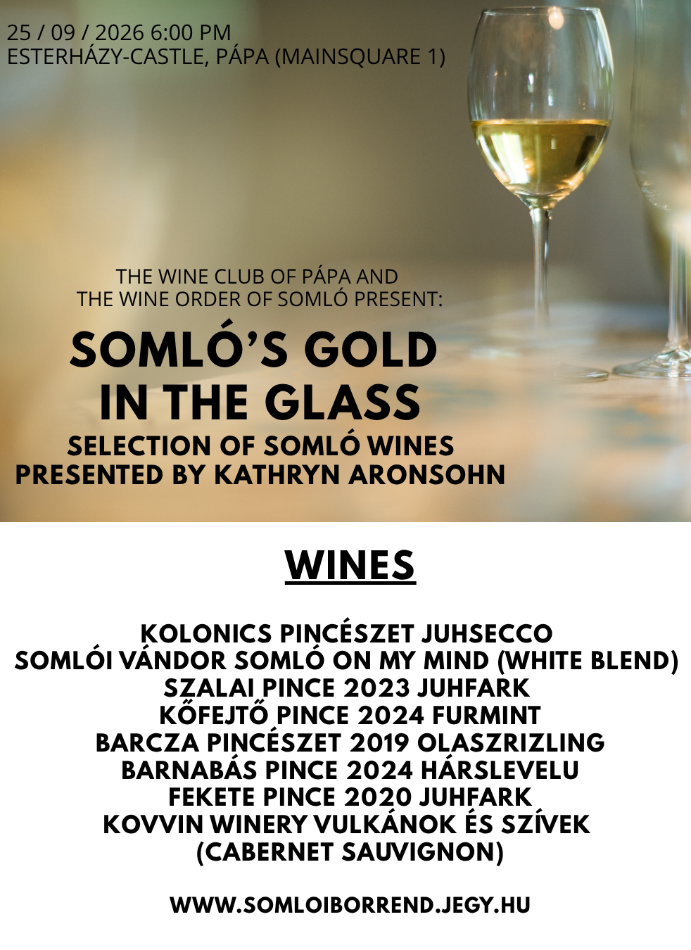 Somló's Gold in the Glass - Selection of Somló Wines