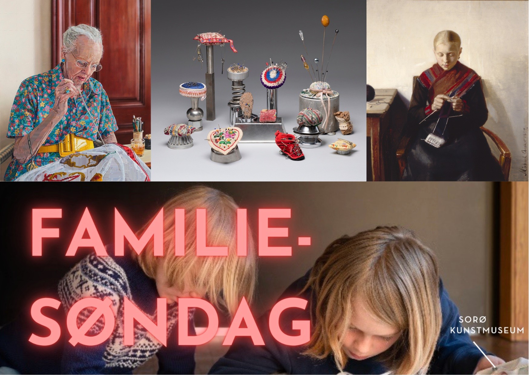 FAMILIESØNDAG: Vi vikler og væver