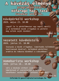 Kávézás élménye programsorozat