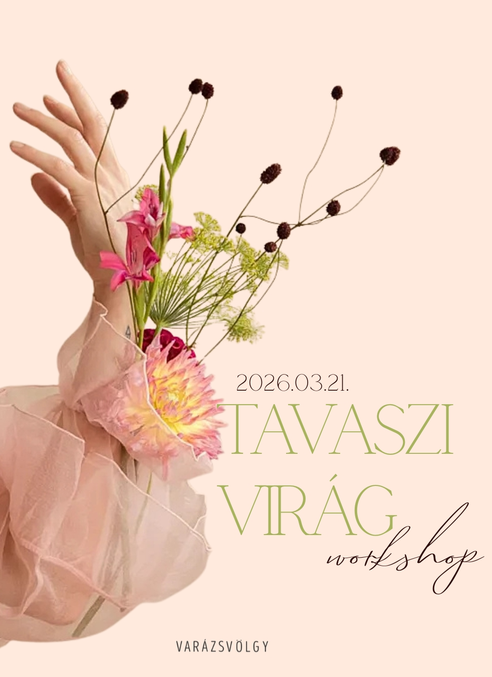 Tavaszi virág workshop és alkotóest