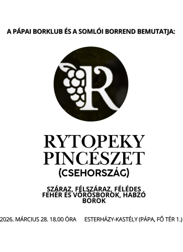 Rytopeky Pincészet (Csehország) borkóstolója